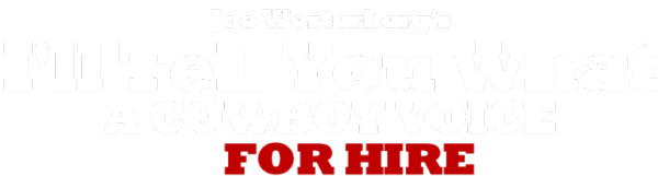 I'll tell you what - Cowboy Voice-Over